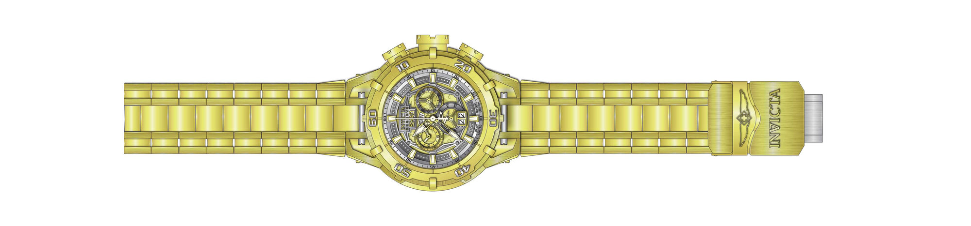 Band For Invicta SHAQ 37735