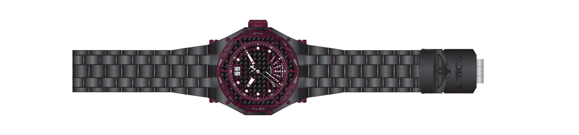 Band For Invicta Carbon Hawk 38936