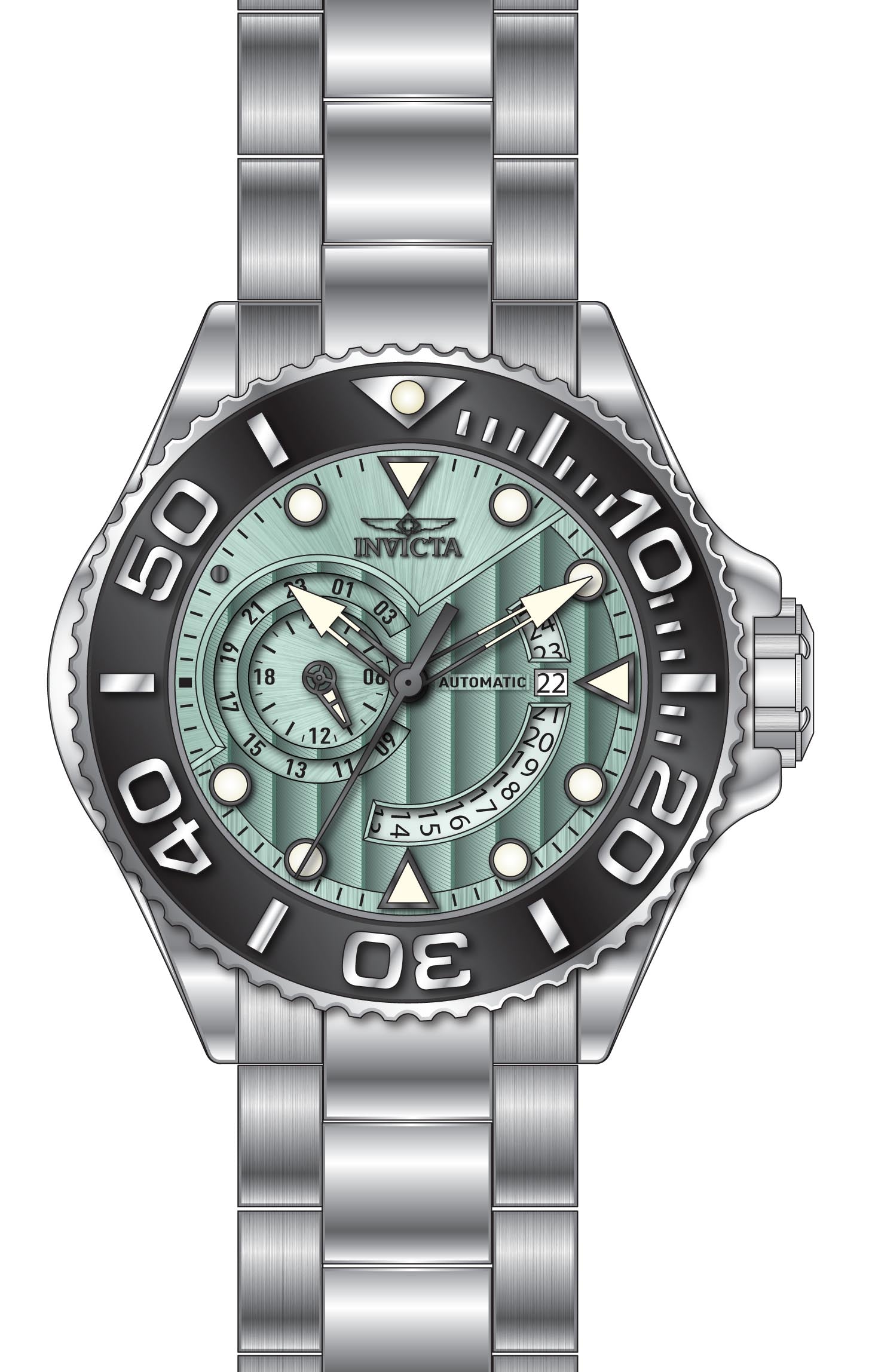 Band For Invicta Grand Diver  Men 47541