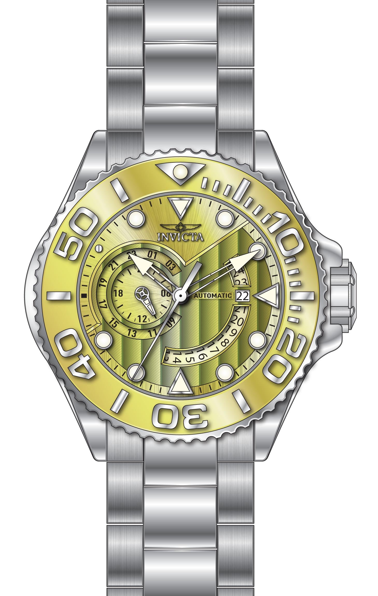 Band For Invicta Grand Diver  Men 47543