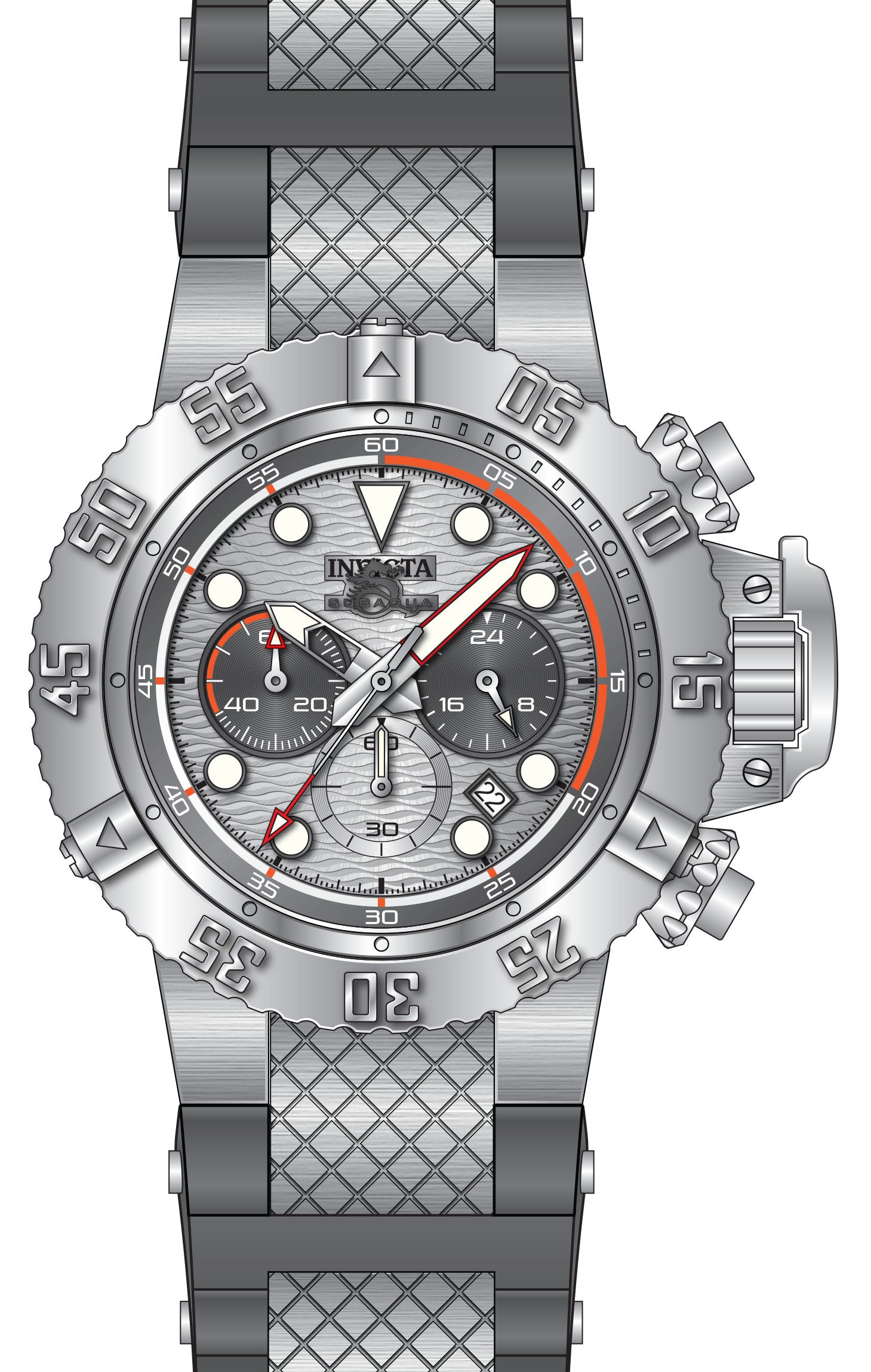 Band For Invicta Subaqua  Men 47824