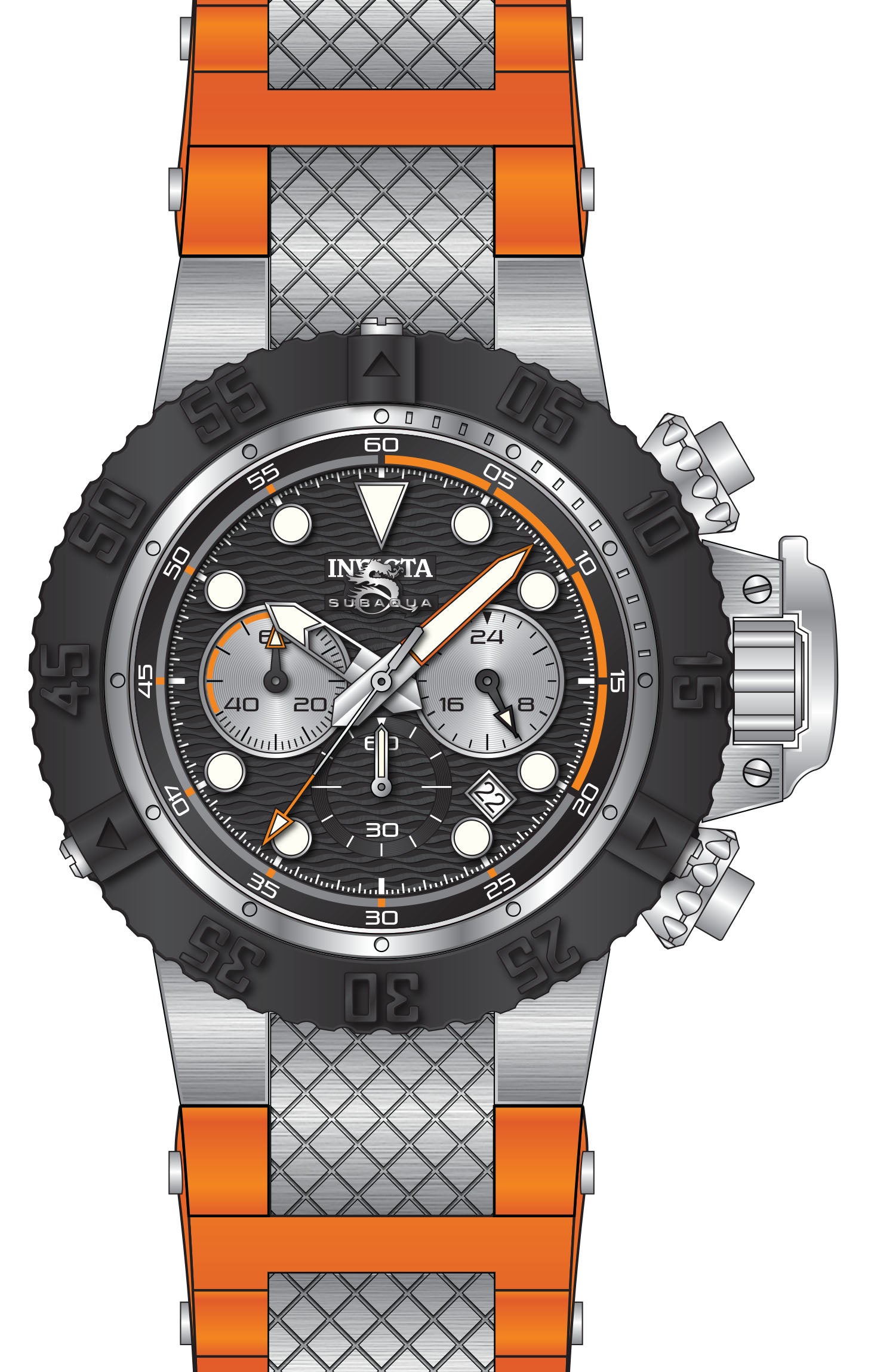 Band For Invicta Subaqua  Men 47829