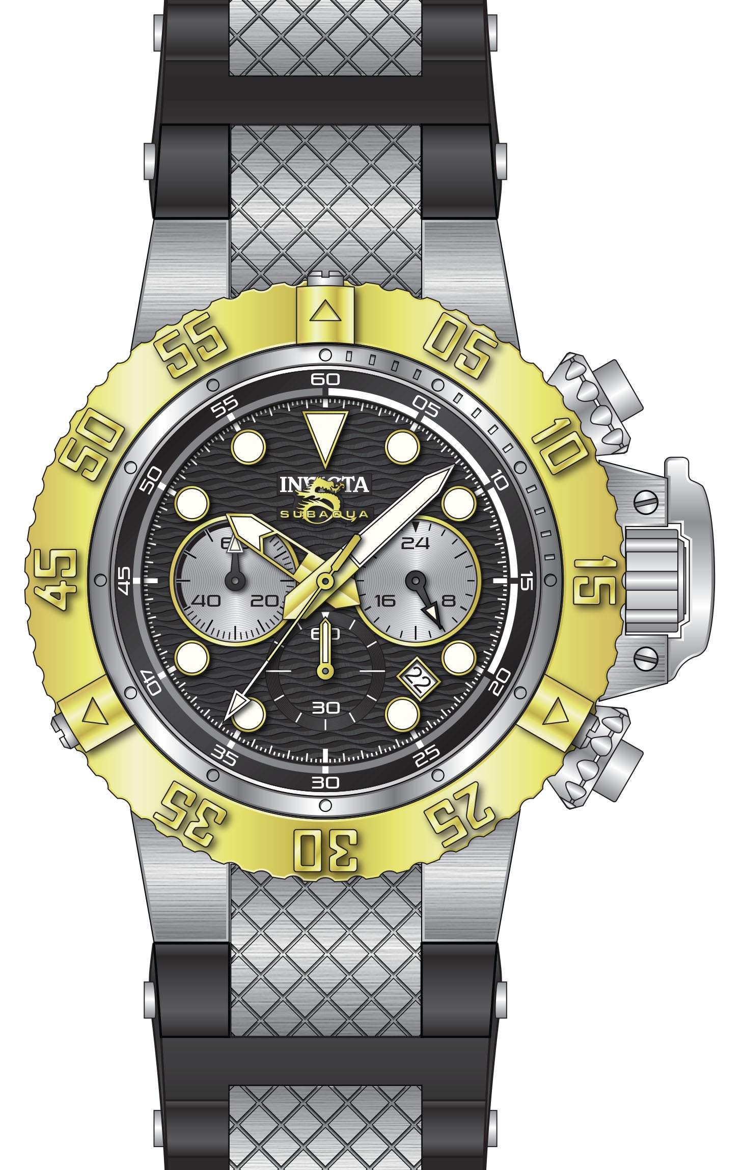 Band For Invicta Subaqua  Men 47830