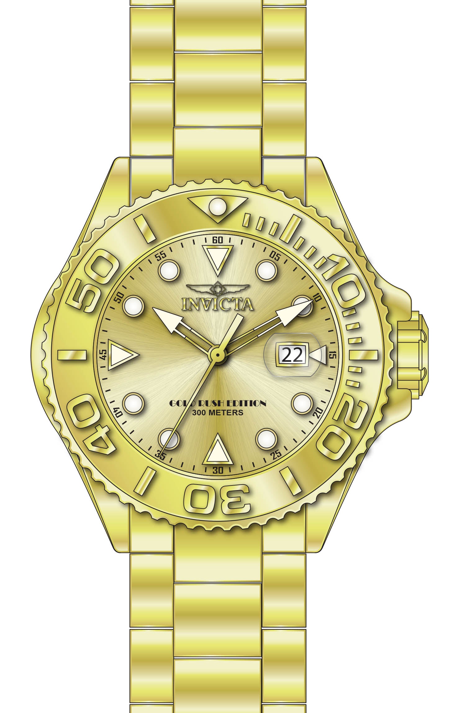 Band For Invicta Reserve Grand Diver Men 48613