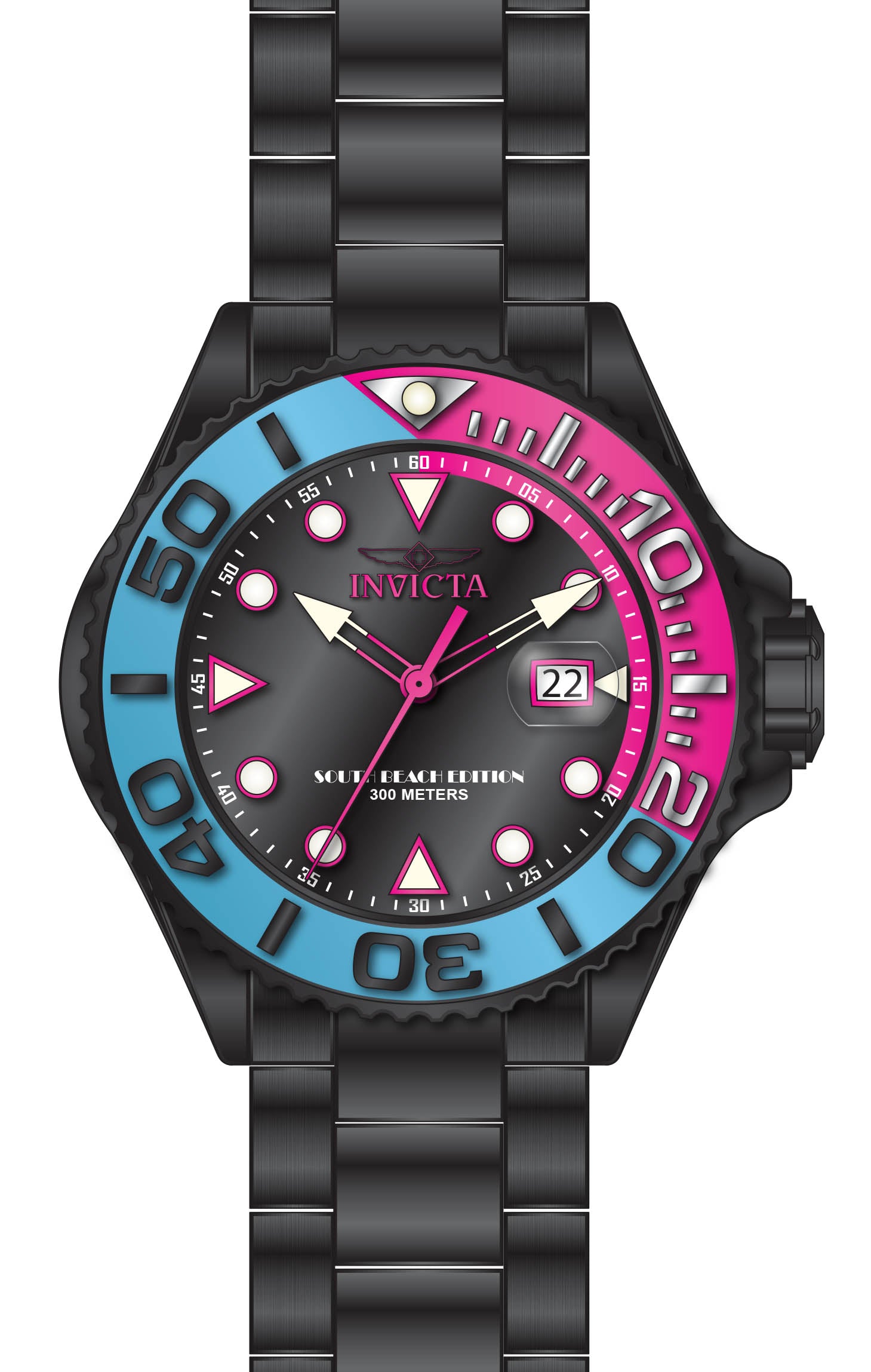 Band For Invicta Reserve Grand Diver Men 48614