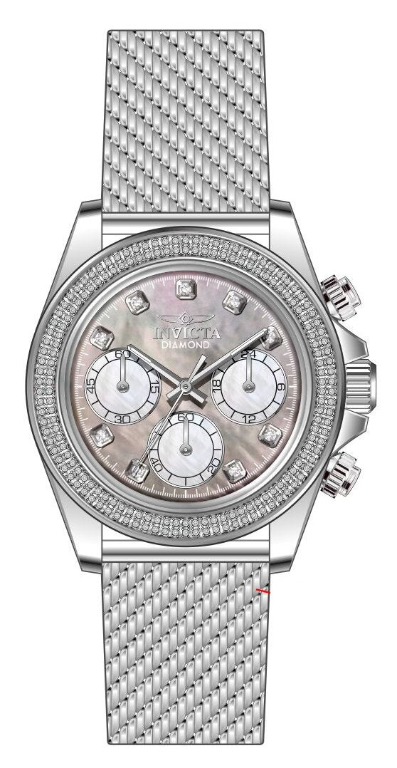 Band For Invicta Elite Diamond  Lady 48758