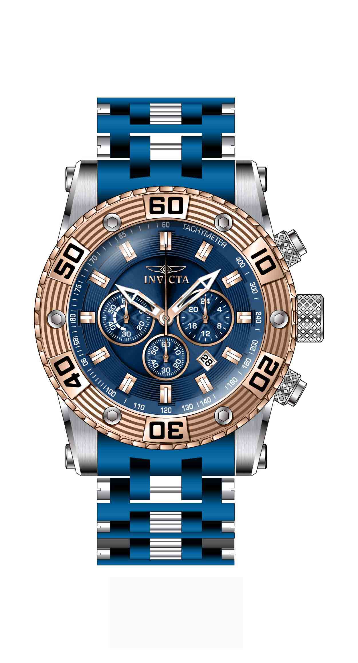 Band for Invicta Sea Spider Men 30819