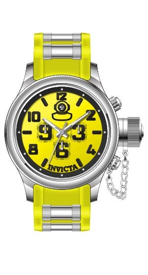 Invicta watch yellow on sale face