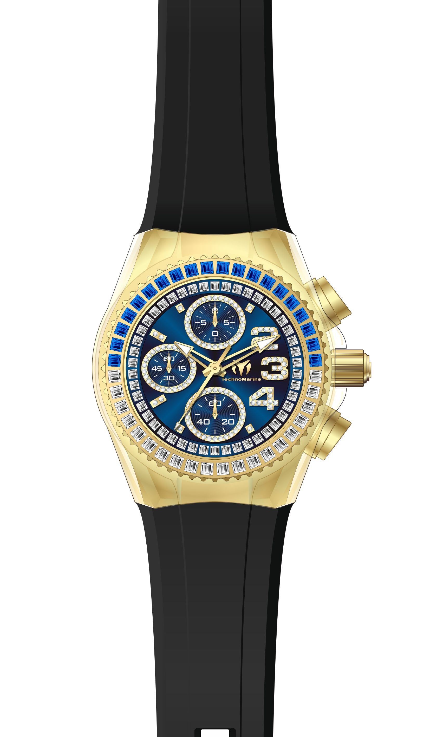 Women's Cruise Chronograph Silicone White Mother of Pearl (Crystal-set)  Dial Watch | World of Watches