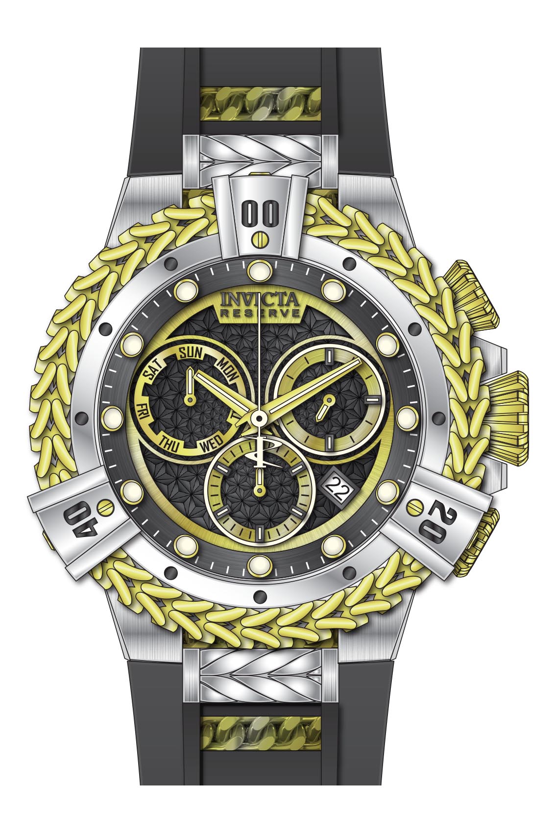 Band for Invicta Reserve Herc Men 33152 Invicta Watch Bands