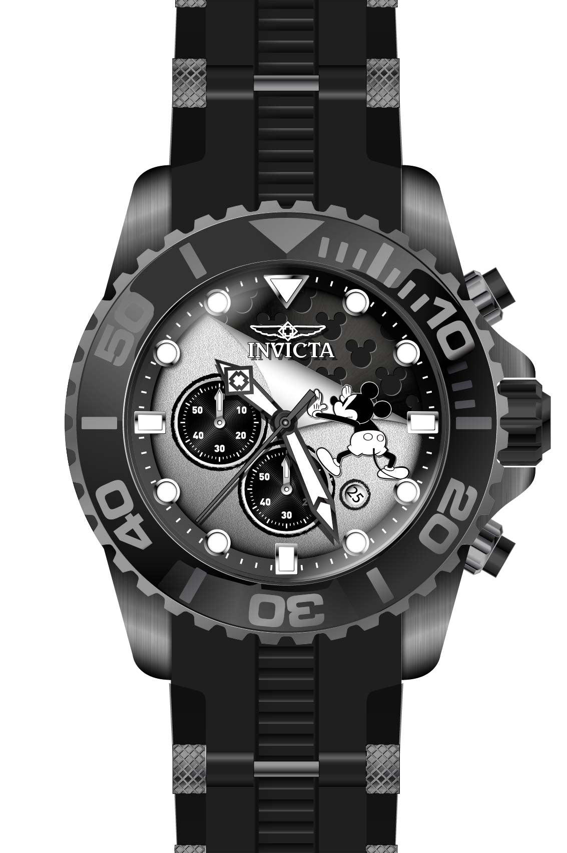 Band for Invicta Disney Limited Edition Mickey Mouse Men 32473