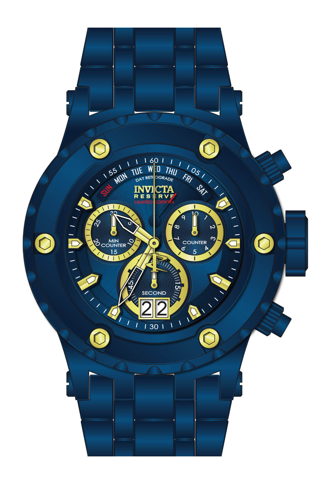 Invicta Reserve Grand offers Diver Men Blue Label Watch