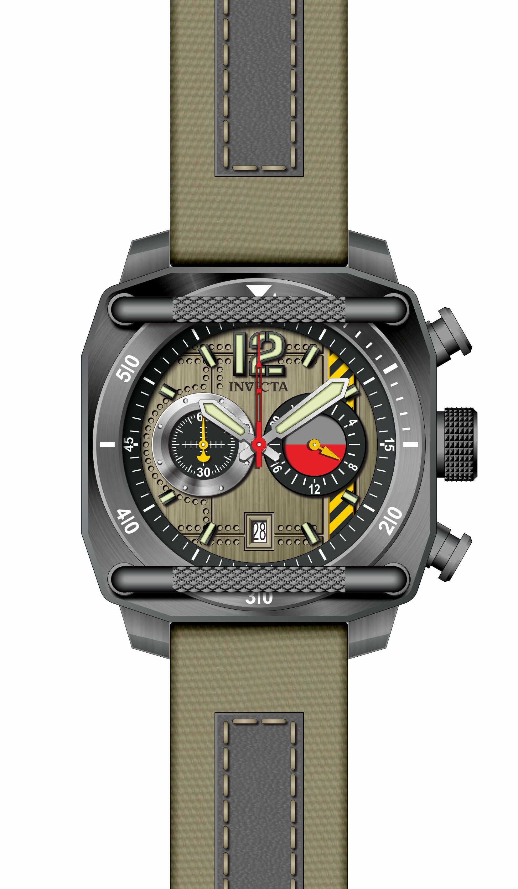 Band for Invicta Aviator Men 34979