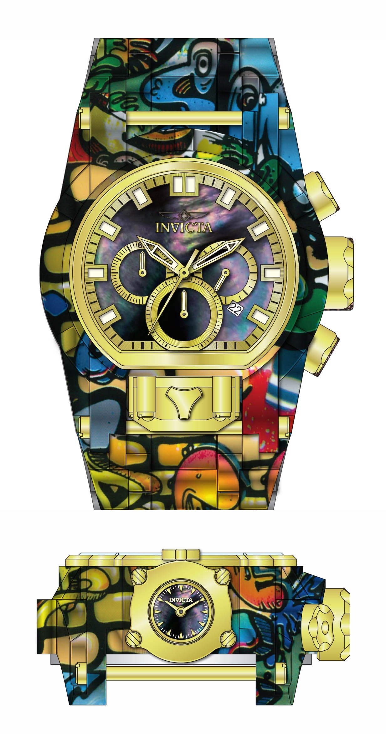 Invicta bolt shop zeus gold edition