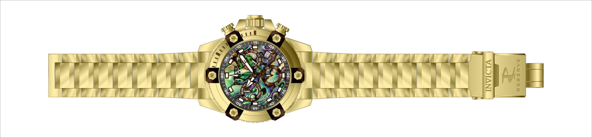 Band for Invicta Reserve Men Gold Label 35556