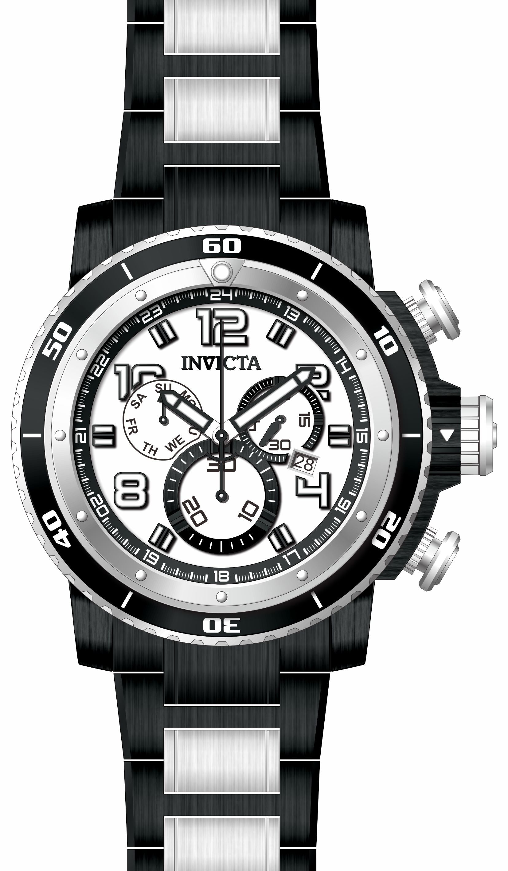 Band for Invicta Sea Hunter Men 35016