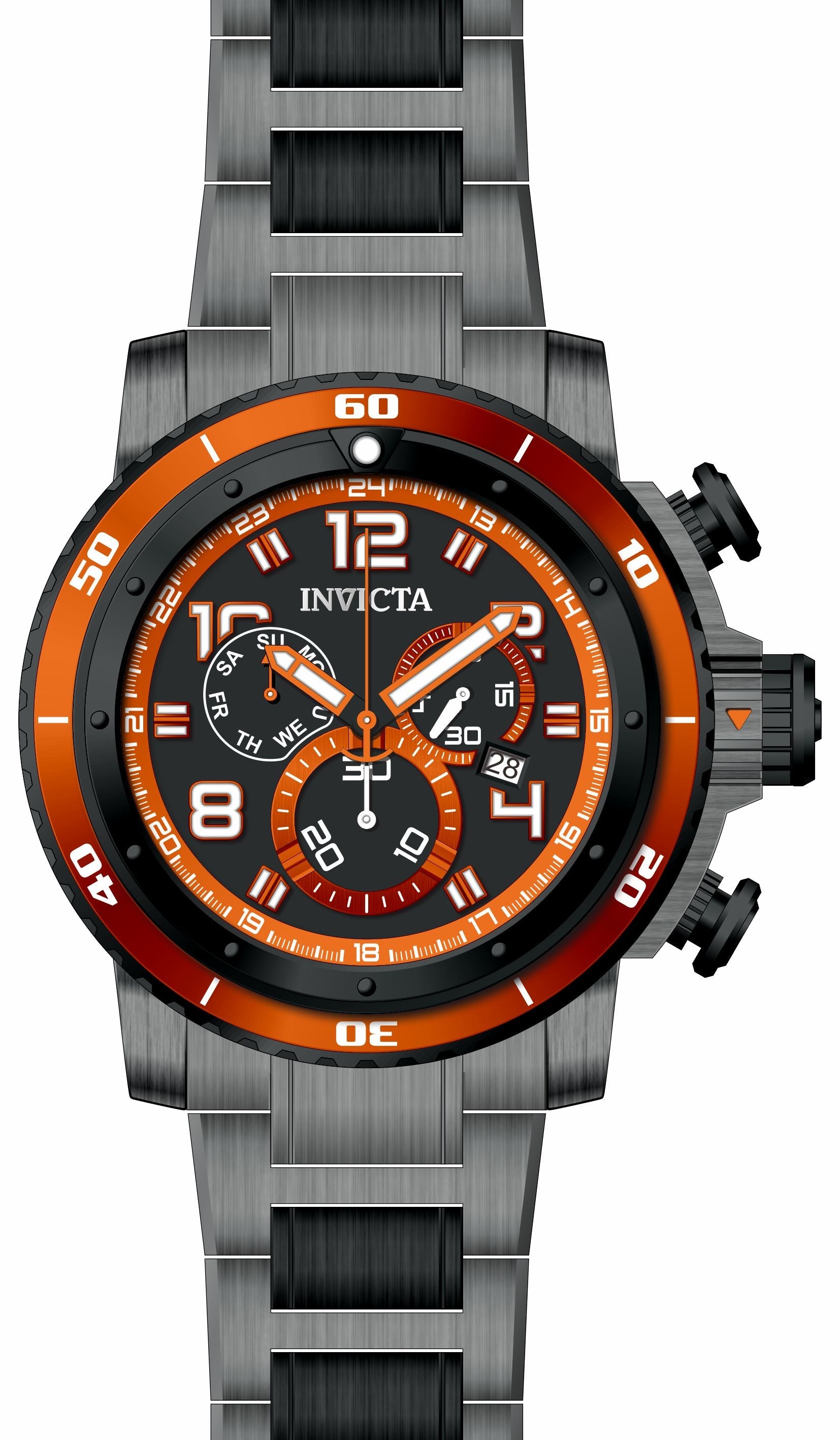 Band for Invicta Sea Hunter Men 35018