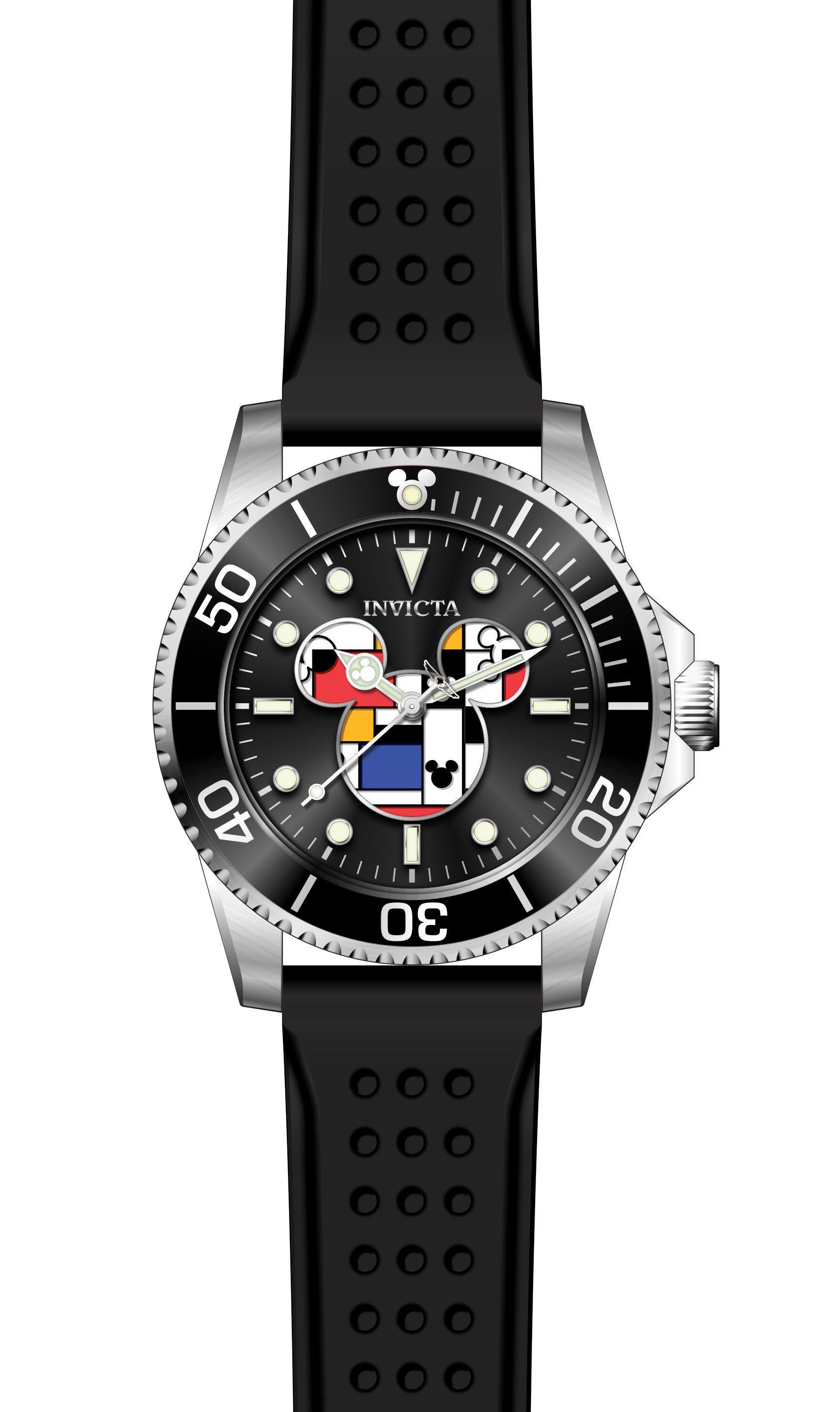 Band for Invicta Disney Limited Edition Mickey Mouse Men 37679