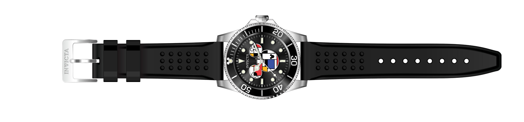Band for Invicta Disney Limited Edition Mickey Mouse Men 37679