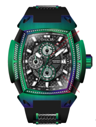 Band for Invicta S1 Rally Diablo Men 37790