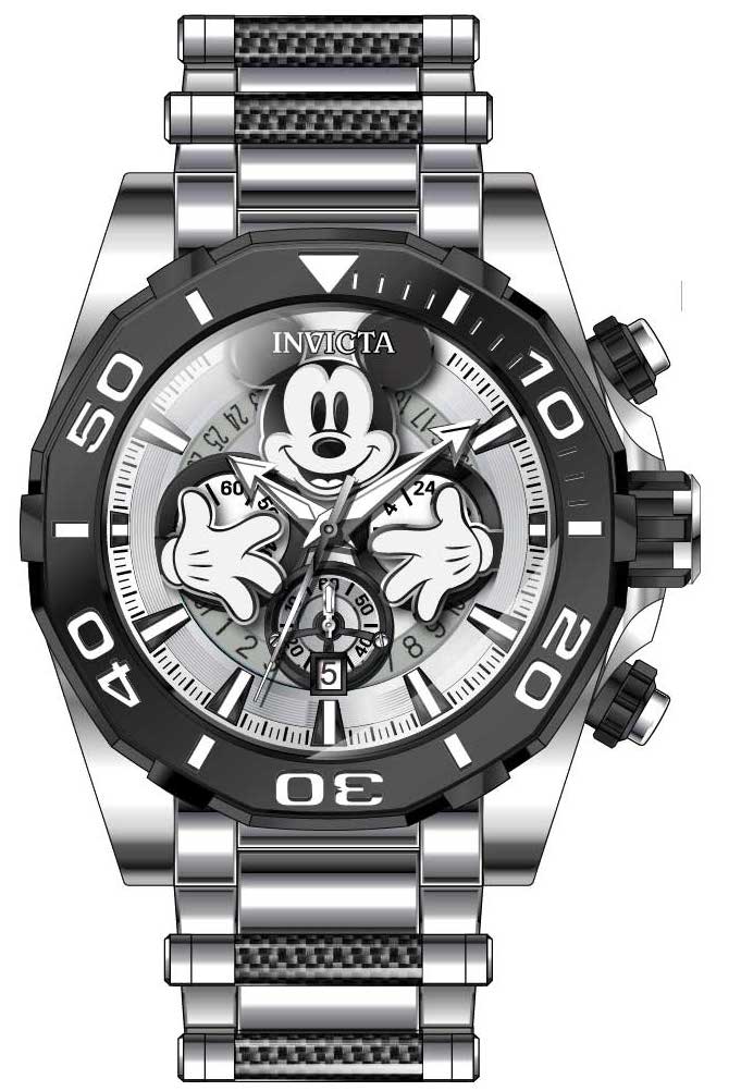 Band for Invicta Disney Limited Edition Mickey Mouse Men 37815
