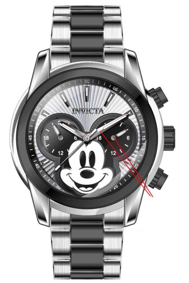Band for Invicta Disney Limited Edition Mickey Mouse Men 37821