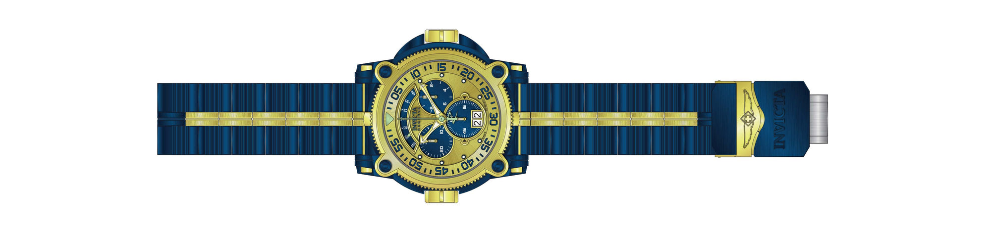 Band for Invicta Sea Hunter Warrior Men 37000 - Invicta Watch Bands