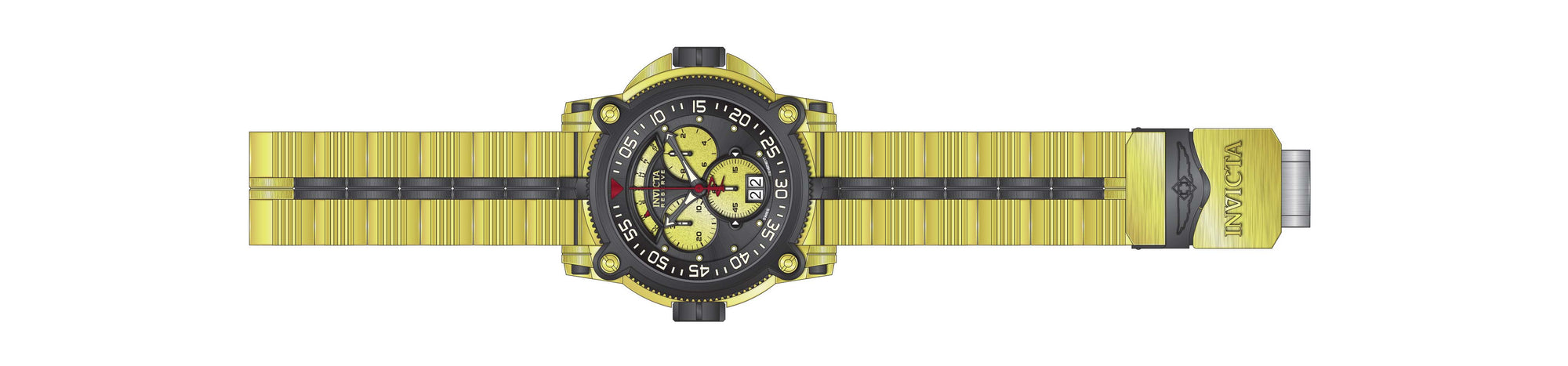 Band for Invicta Sea Hunter Warrior Men 37001 - Invicta