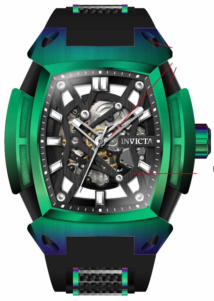 Band for Invicta S1 Rally Diablo Men 38131