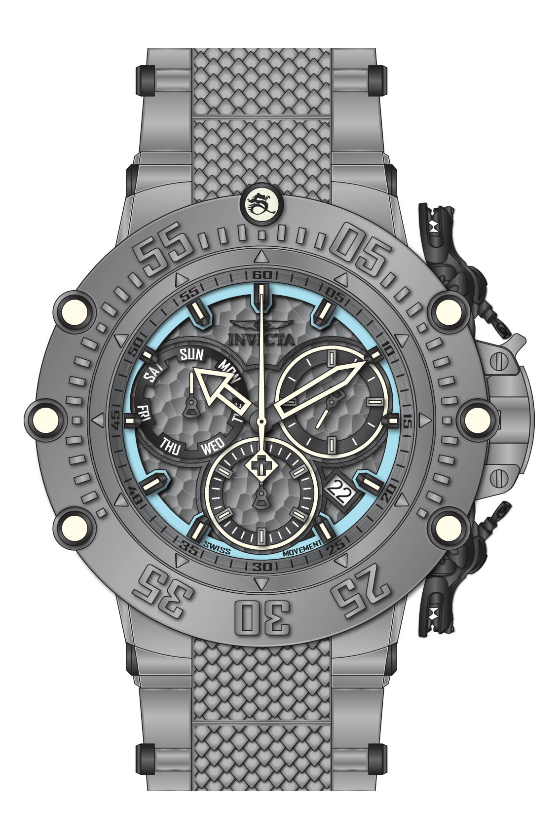 Band for Invicta Subaqua Men 37257