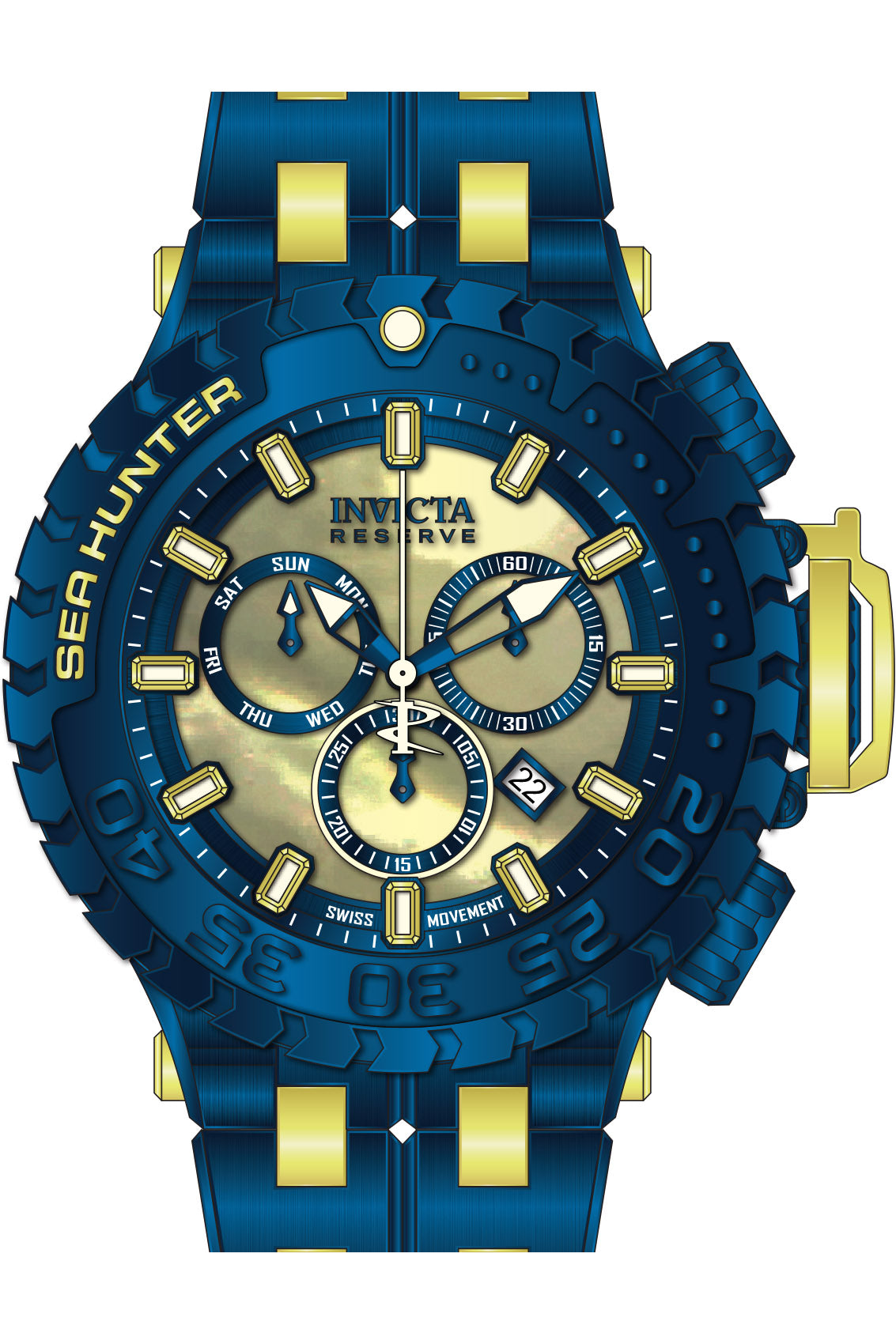 Band for Invicta Sea Hunter Men 37330