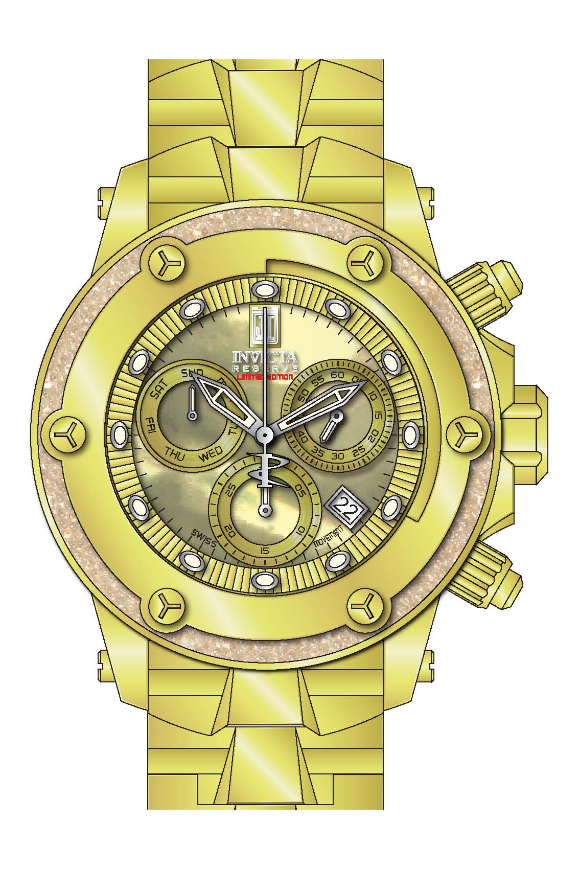 Band for Invicta JT Men 37448