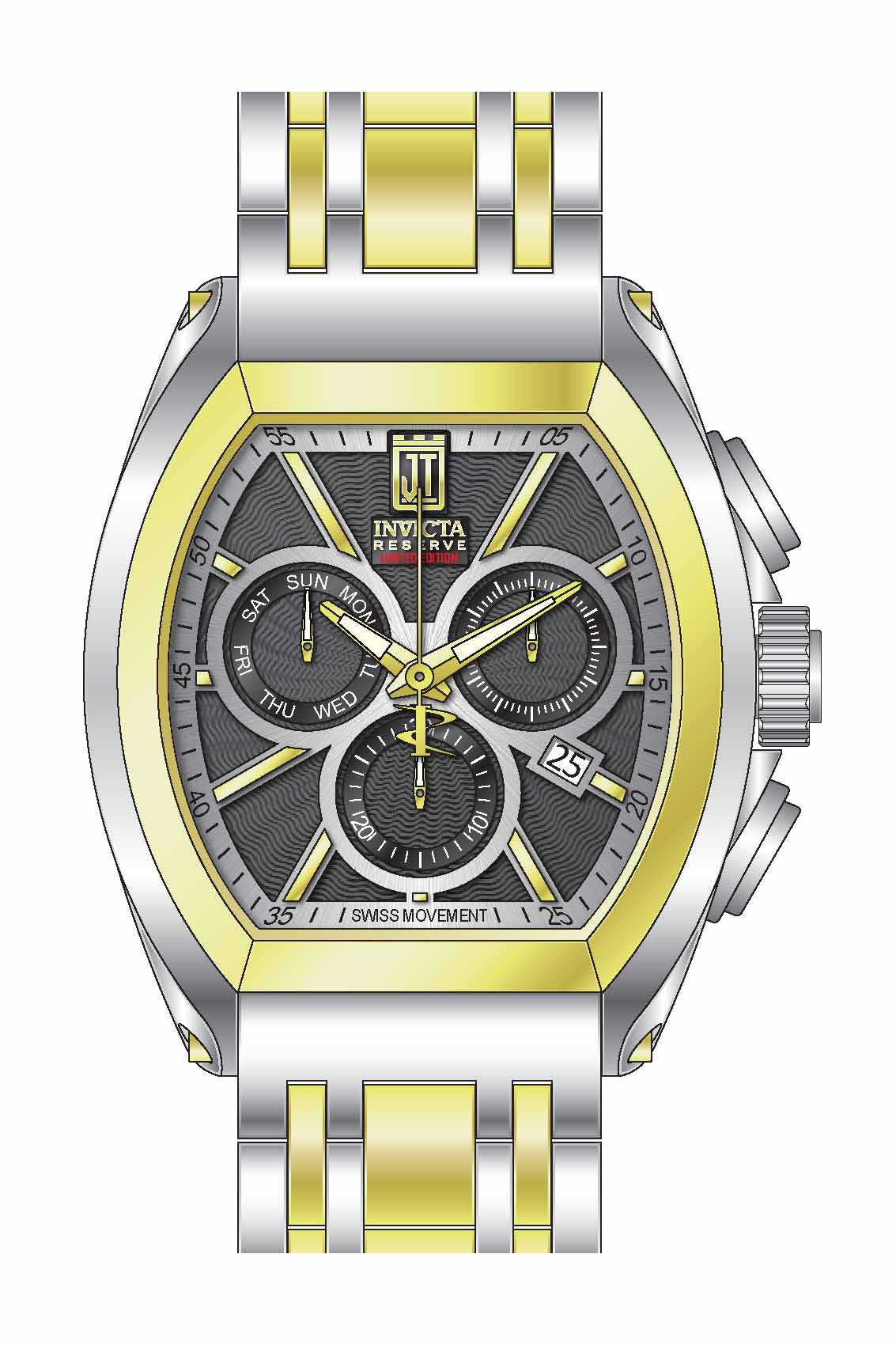 Band for Invicta JT Men 37445