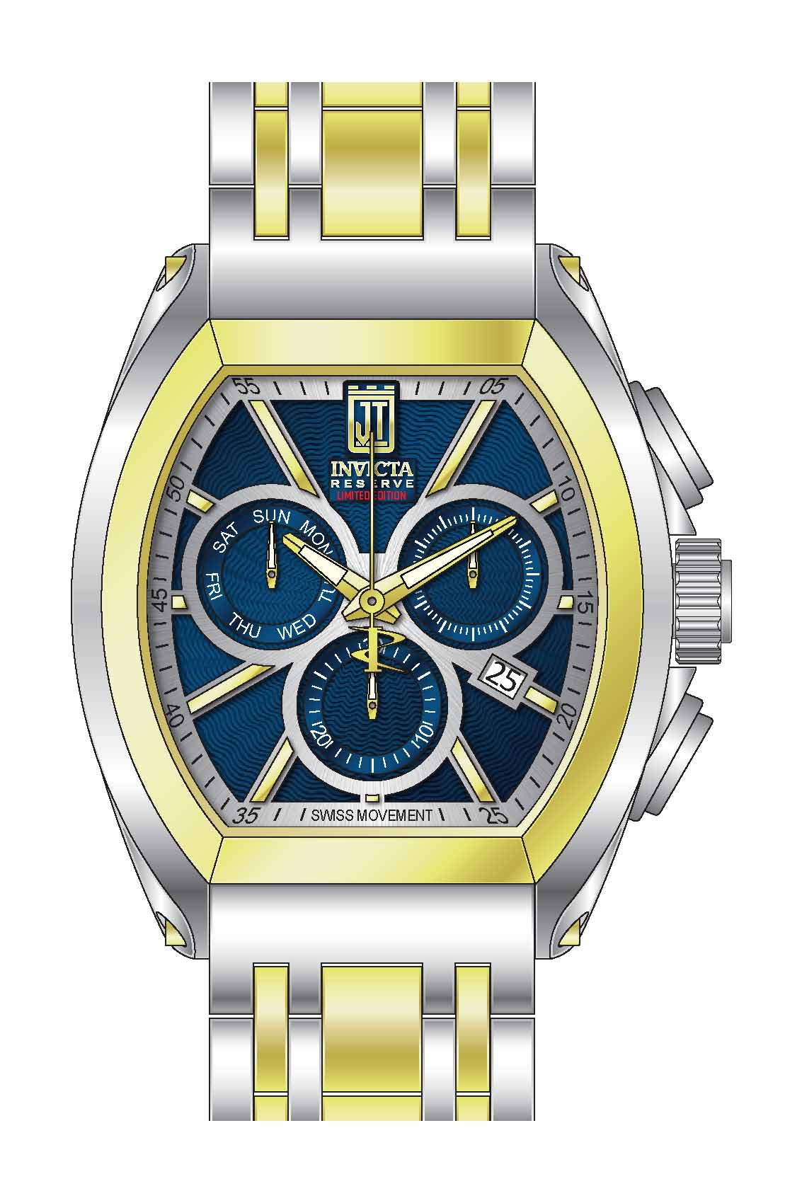 Band for Invicta JT Men 37446