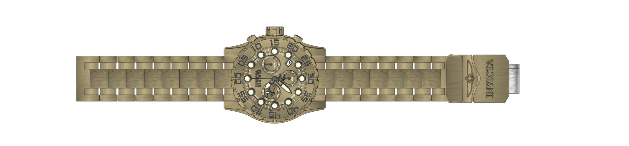 Band for Invicta Reserve Leviathan Evolution Men 37695