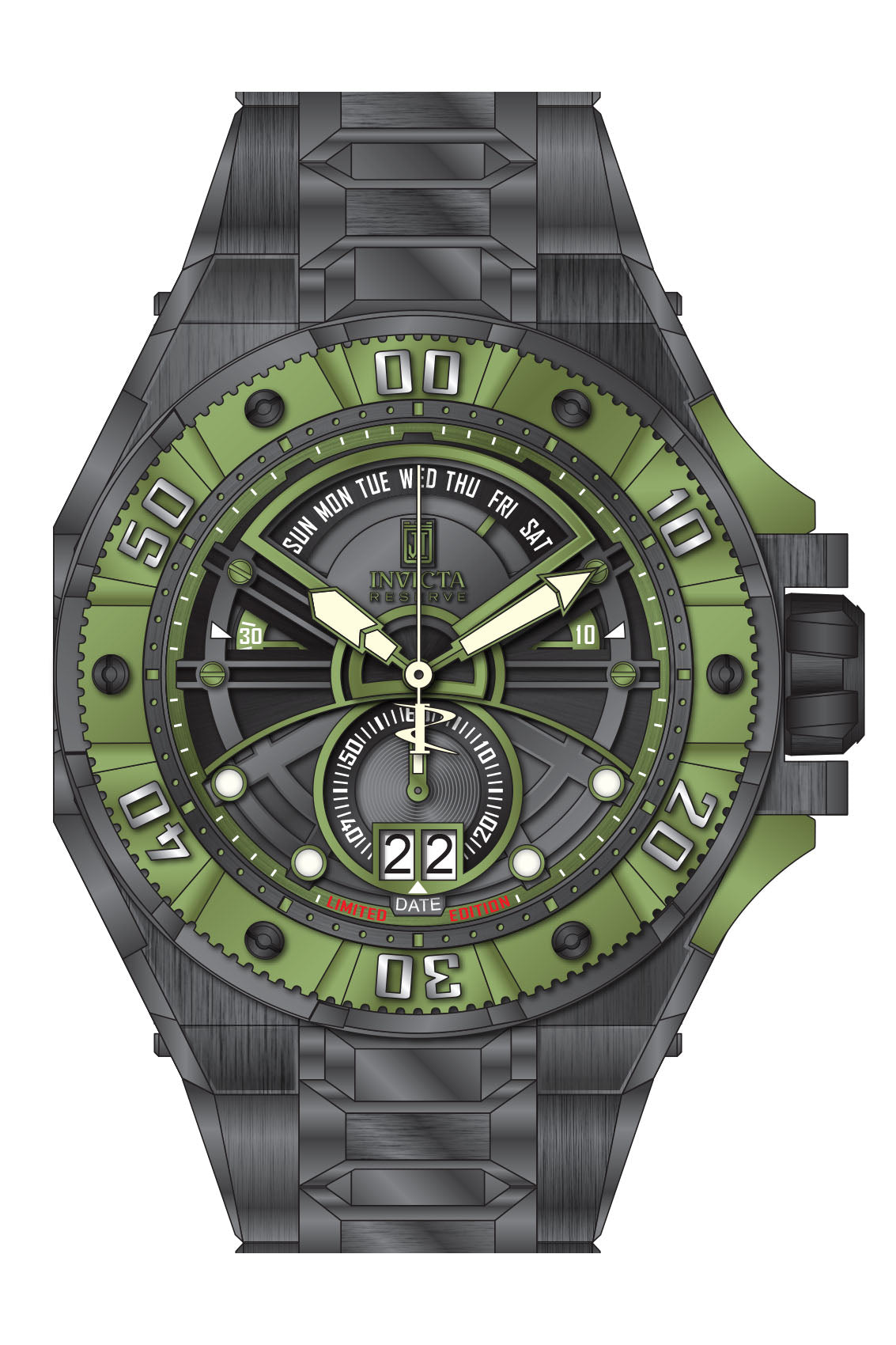 Band for Invicta JT Men 38068