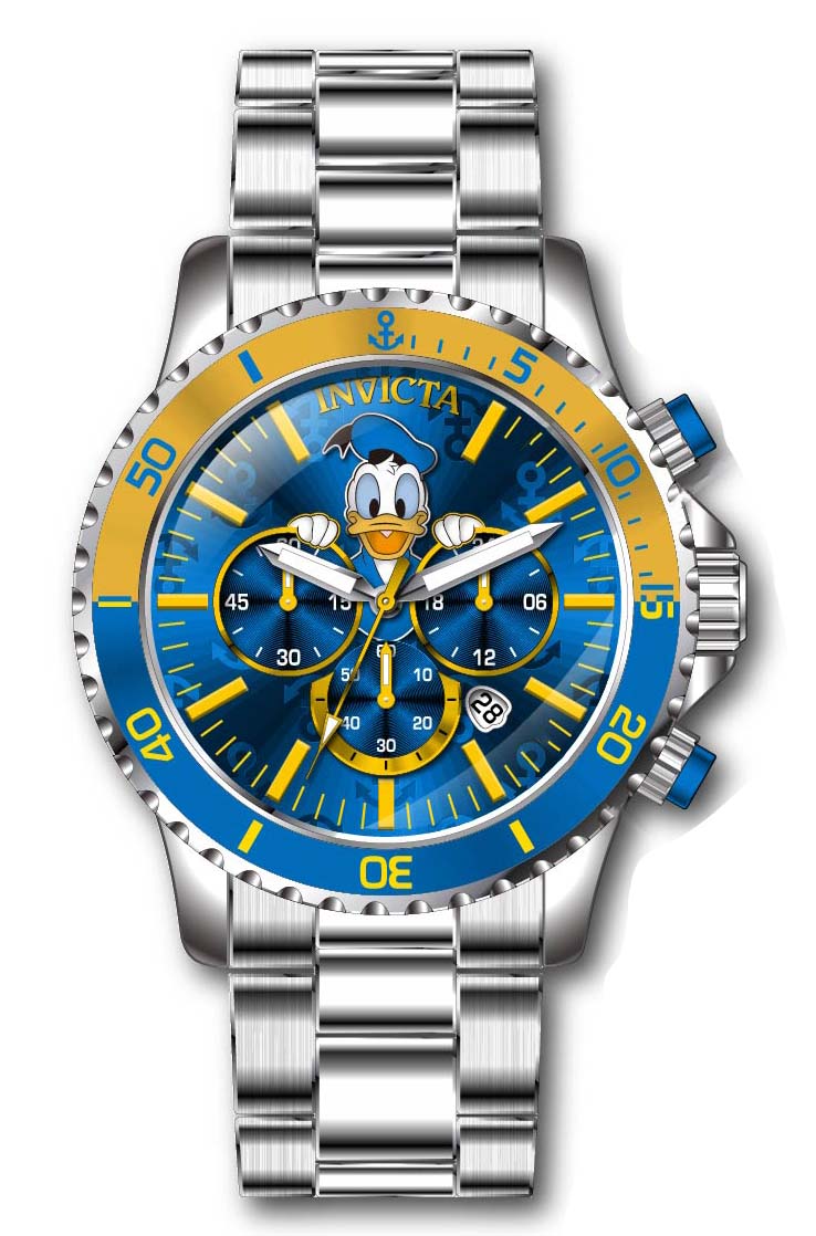 Band for Invicta Disney Limited Edition Donald Duck Men 39469