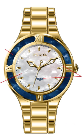 Band for Invicta Angel Lady 39673