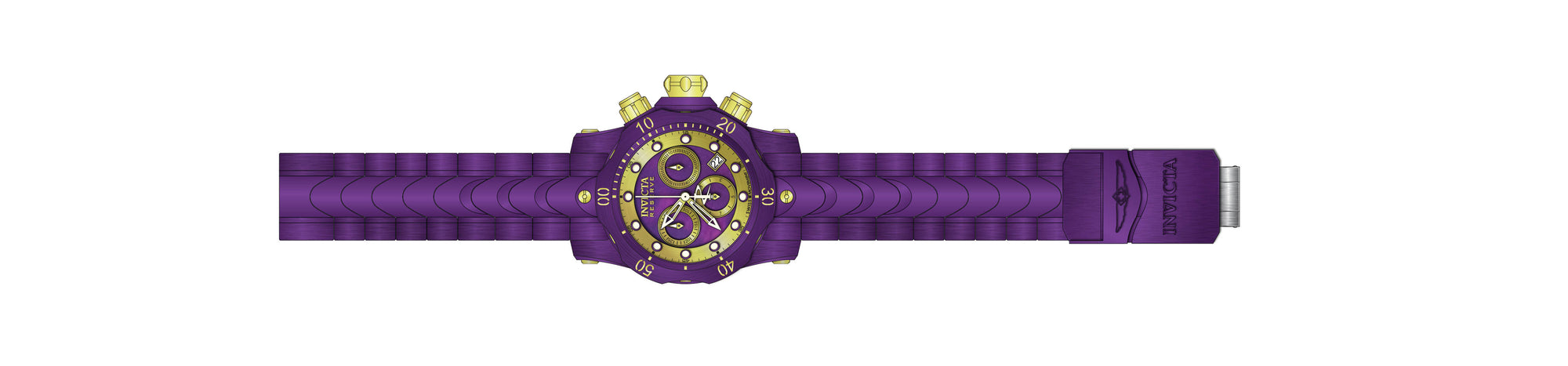 Band for Invicta Reserve Venom Lady Purple Label 39039