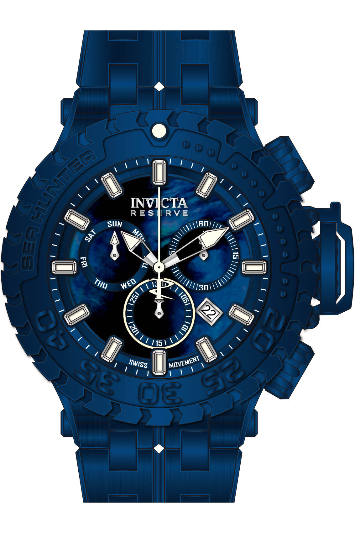 Band for Invicta Sea Hunter Men 39570