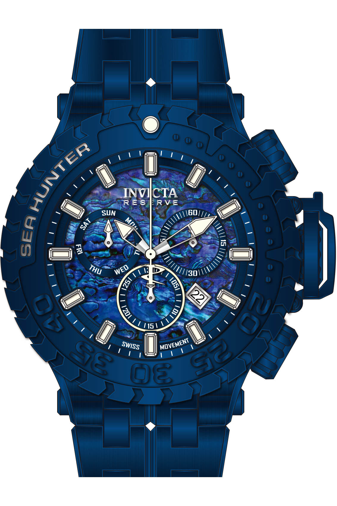 Band for Invicta Sea Hunter Men 39961