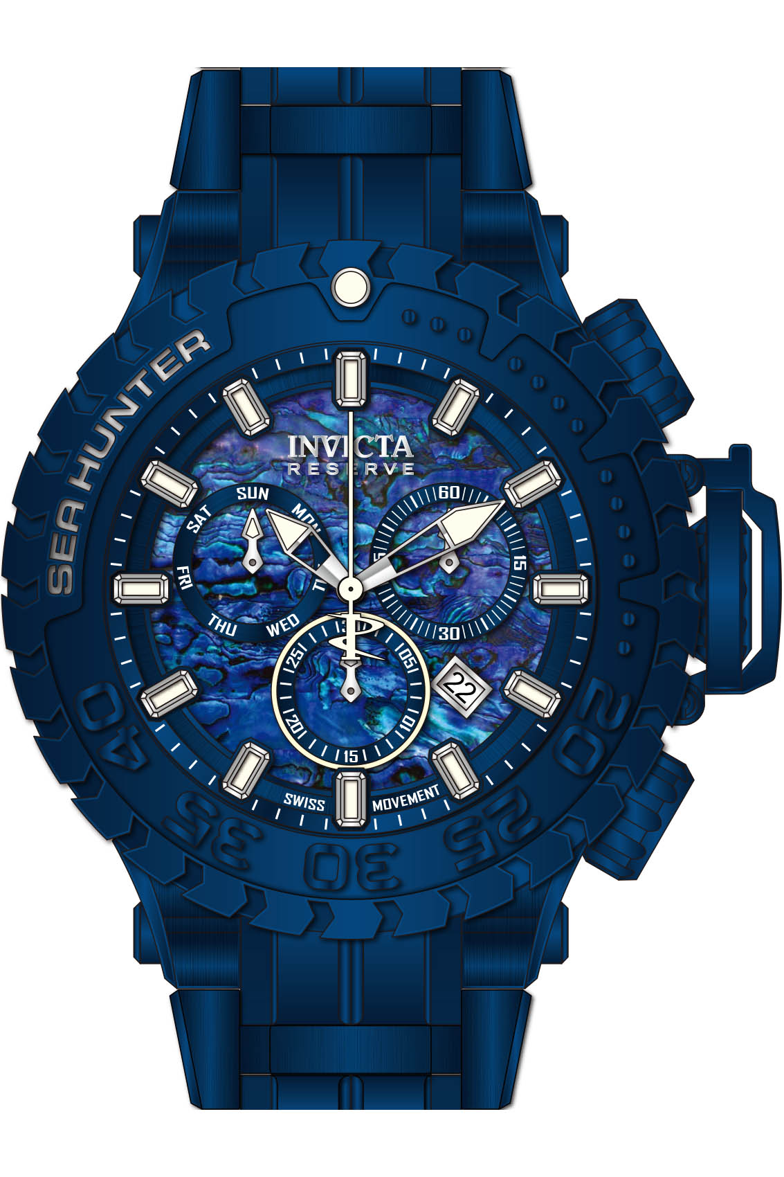 Band for Invicta Sea Hunter Men 41010