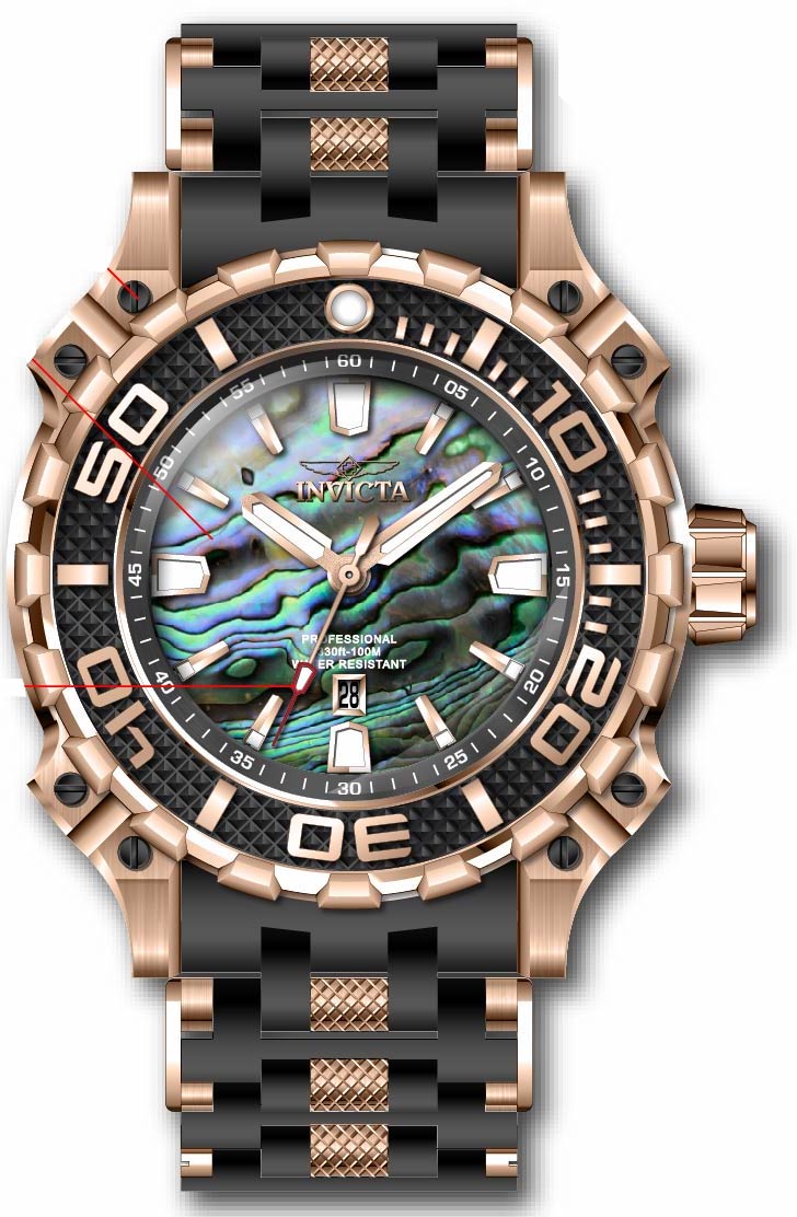 Band for Invicta Sea Spider Men 43177