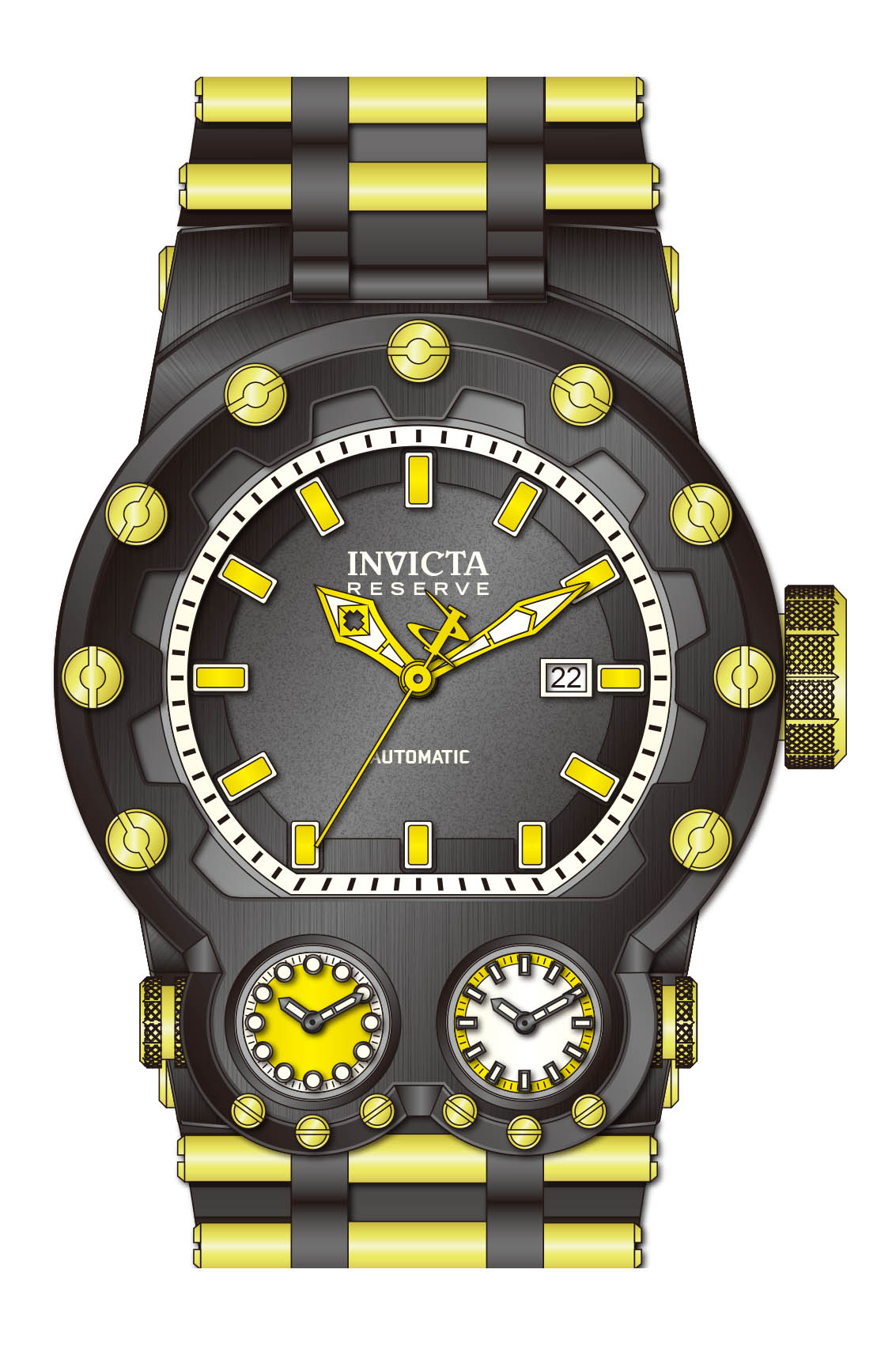 Parts for Invicta Reserve Magnum Tria Men 43125 Invicta Watch Bands