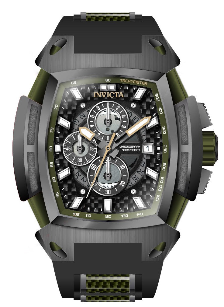 Band For Invicta S1 Rally Diablo Men 44557