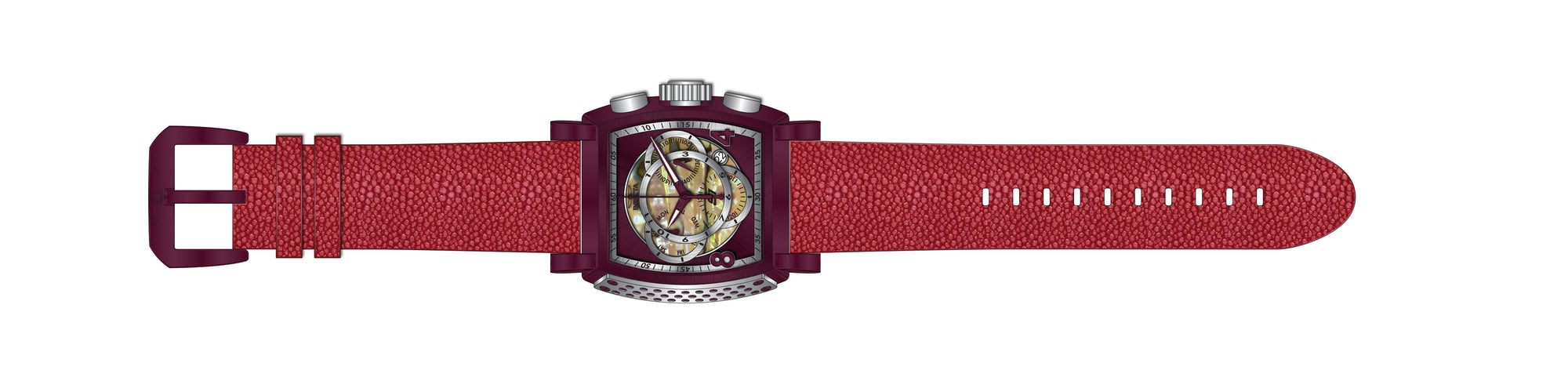 Band For Invicta S1 Rally  Men Red Label 45162
